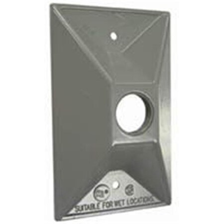Bell Electrical Box Cover, Rectangular, Die-Cast Zinc, Lamp Holder Cover 1305846